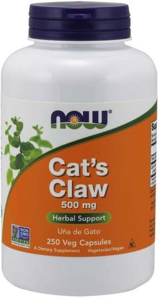Now Foods Cats Claw koci pazur 500 mg 250 kaps.