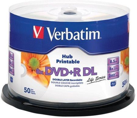 Verbatim DVD+R 8,5GB Double Layer 8x Cake Box 50 szt. (97693)