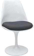 D2 krzesło Tul białe/szara poduszka DK-10299 - zdjęcie 1