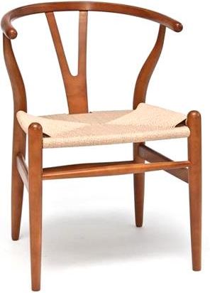 D2 krzesło Wicker jasno brazowe DK12783