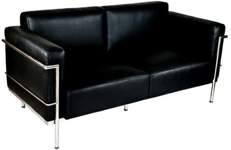 D2 sofa 2-osobowa soft GC czarna skóra DK-12803