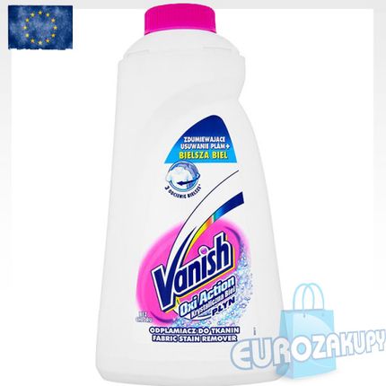 Vanish Oxy Action Płyn Krystaliczna Biel Wybielacz 1L