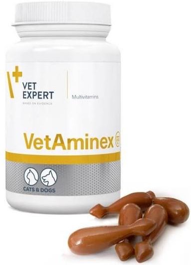 Vet Expert Vetaminex preparat witaminowo-mineralny 60kaps. - zdjęcie 1 Vet Expert Vetaminex preparat witaminowo-mineralny 60kaps.