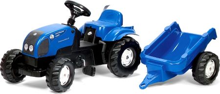 Rolly Toys Traktor Rolly Kid Landini Niebieski Z Przyczepką