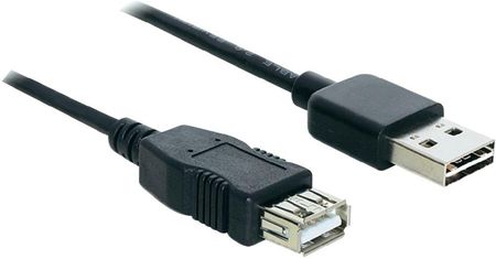 Delock Kabel Usb 2.0 , 1X Złącze Męskie Usb 2.0 A - 1X Złącze Żeńskie Usb 2.0 A, 2 M, (83371)