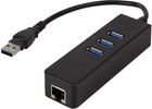 Karta sieciowa LogiLink CU0405 Ethernet Usb 3.0, A M do RJ45 M, 7,5 m