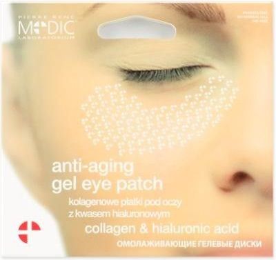 Pierre Rene Anti-Aging Gel Eye Patch Hydrożelowe płatki pod oczy z kwasem hialuronowym i kolagenem 1 para 5,5 g