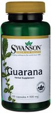 Swanson guarana 500 mg 100 kaps. - Przedtreningówki
