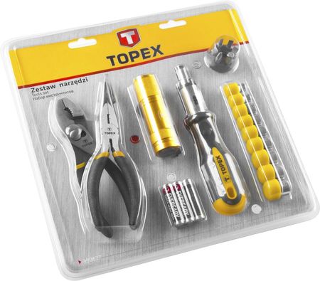 Topex Zestaw narzędzi 22 szt. 39D527