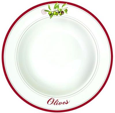 Nuova R2S Talerz na zupę 21,5 cm Bistrot Olives 943 OLIV