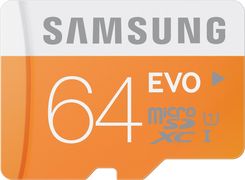 Zdjęcie Samsung Evo microSDXC 64GB Class 10 UHS-I (MB-MP64DA/EU) - Gdynia