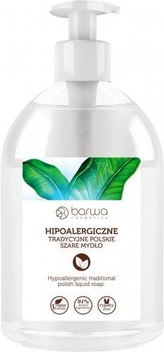 BARWA tradycyjne polskie szare mydło w płynie 500ml - zdjęcie 3 BARWA tradycyjne polskie szare mydło w płynie 500ml