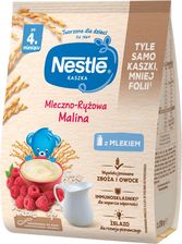 Nestle Kaszka Mleczno-Ryżowa Malina dla niemowląt po 4 Miesiącu 230g - Kaszki dla dzieci