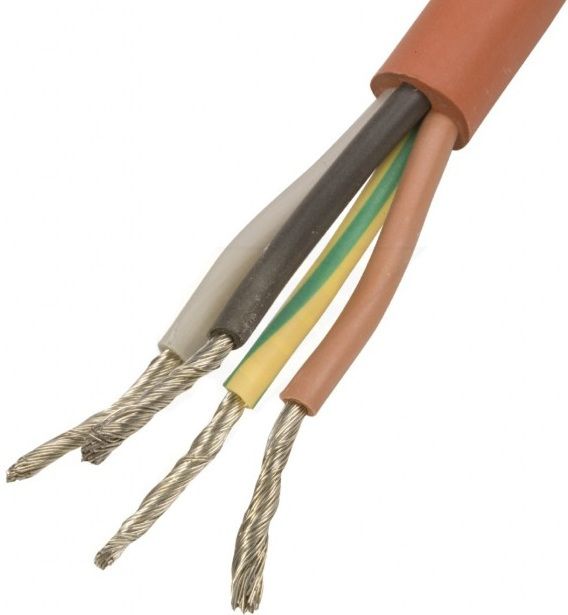 Lapp Ölflex Heat 180 Silikonkabel – 10 Meter Saunakabel 4x2,5 Mm² Mit Schutzleiter, Hitzebeständig Bis +180°C
