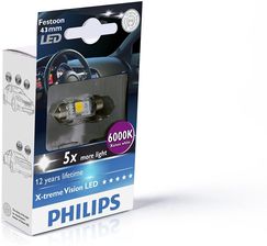 Żarowka samochodowa PHILIPS X-TREME VISION LED FESTOON C5W 6000K - zdjęcie 1