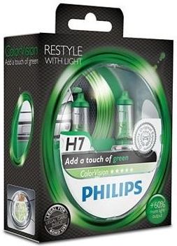 Philips H7 ColorVision green - kolor zielony