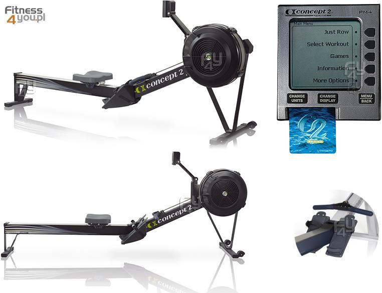 Wioślarz Concept2 model D czarny z PM5 - zdjęcie 2 Wioślarz Concept2 model D czarny z PM5