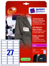 Zdjęcie Avery Zweckform Identyfikator Samoprzylepny Imienny Białe 63,5 X 29,6 Mm - Jedlicze