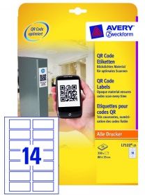 Avery Zweckform Etykiety Do Qr Kodów 80 X 35 Mm, 14 Etykiet/A4