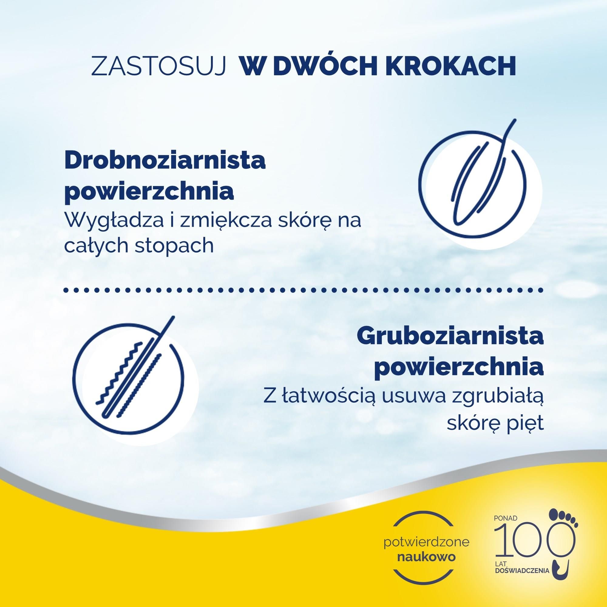 Scholl dwustronny pilnik wygładzający do stóp