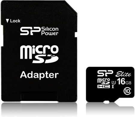 Silicon Power microSDHC 16GB Class 10 UHS-I (SP016GBSTHBU1V10-SP)