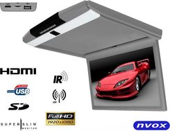 NVOX Monitor podsufitowy podwieszany LED 17" z HDMI USB SD IR FM (RF173HDMI GR) - Samochodowe panele LCD TV