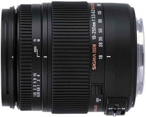 SIGMA 18‑250mm F3.5‑6.3 DC Obiektyw do aparatu Sigma 18-250mm f/3,5-6,3 DC Macro HSM