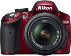 Lustrzanka Nikon D3200 Body Czerwony - zdjęcie 1