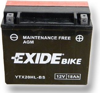 Exide Bike Maintenance Free Agm 12V 18 Ah 270A Ytx20Hl-Bs