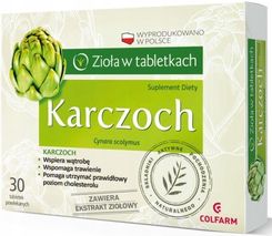 ZIOŁA W TABLETKACH KARCZOCH TABL. POWL.  30 tabl.