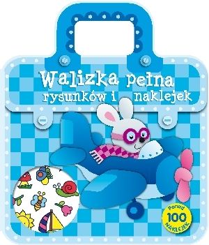 Walizka pełna rysunków i naklejek