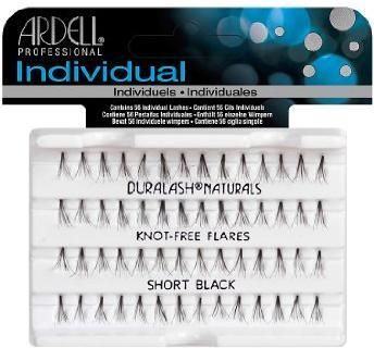 Ardell Individual Professional Rzęsy Kępki Bezwęzełkowe Knot Free Naturals Short Black