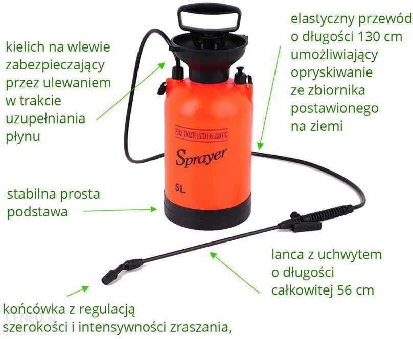 Flo Sprayer Opryskiwacz ciśnieniowy ręczny 5L