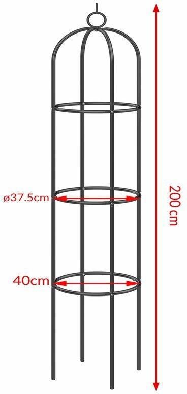 Wideshop Dzwon Podpora Na Róże 200 Cm Art-167 - zdjęcie 2 Wideshop Dzwon Podpora Na Róże 200 Cm Art-167