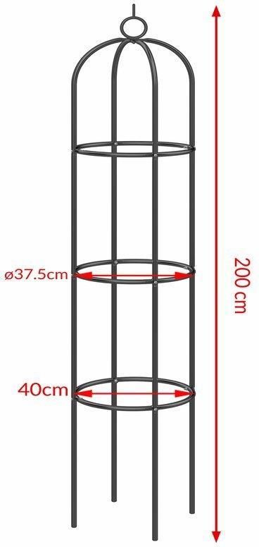 Wideshop Dzwon Podpora Na Róże 200 Cm Art-167