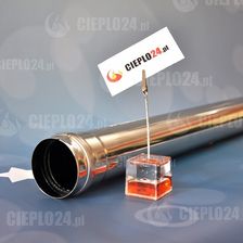 Zdjęcie Spiroflex Rura Spalinowa Fi 100 1000 Mm Jednościenna Kominowa Stal Nierdzewna Kod Sx-Tjn100Rs - Mikołów