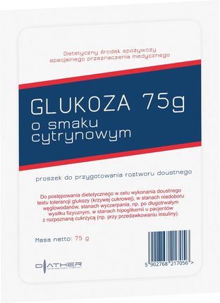 Diather Glukoza O Smaku Cytrynowym 75g