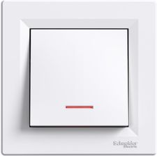 Zdjęcie Schneider Electric Asfora Łącznik 1-Biegunowy Z Podświetleniem Biały EPH1400321 - Czerwionka-Leszczyny