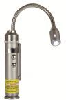 Arcas Led + Laserpointer Pocket Clip Magnetic Bottom Flexible Neck For Led-Light 3 X Lr44 Batteries