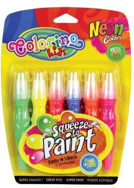 Patio Farby W Pędzelkach 6 Kolorów Colorino Neonowe