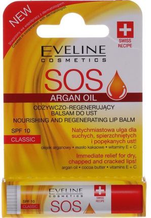 Eveline odżywczo regenerujący balsam do ust SOS spf-20 classic 4,5ml