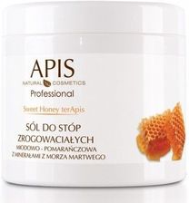 Zdjęcie APIS Professional Sól do stóp zmiękczająca miodowo-pomarańczowa 650 g - Sieradz