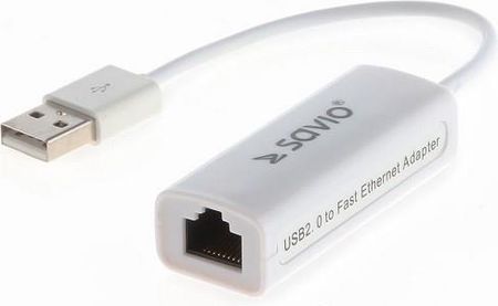 Savio Adapter USB 2.0 - Fast Ethernet RJ45 (CL-24)