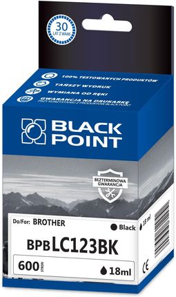 BlackPoint Brother Bpb Lc123Bk Czarny 18 Ml (BPBLC123BK)