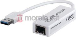 Zdjęcie Manhattan Konwerter Usb 3.0 Rj45 Ethernet 10 100 1000 Giga (506847) - Suchowola