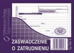 Zdjęcie Michalczyk&Prokop zaświadczenie o zatrudnieniu, A6 /502-5/ - Andrychów