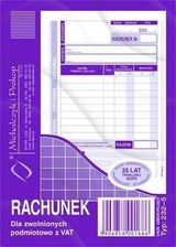 Michalczyk&Prokop Rachunek dla zwolnionych z VAT (pion), A6 /232-5/