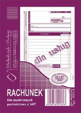 Michalczyk&Prokop Rachunek dla zwolnionych z VAT - usługa (pion), A6 /233-5/