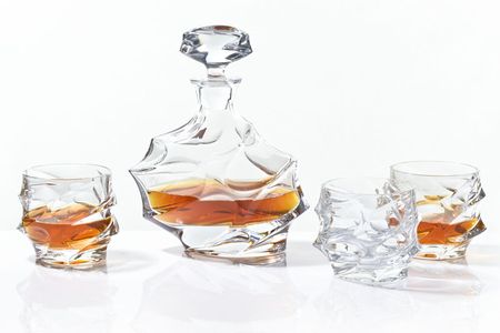 Bohemia Szklanki do whisky + karafka Calypso 96/49J49/1/93K69/6+1