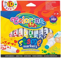 COLORINO Flamastry stempelki 10 kolorów - zdjęcie 1